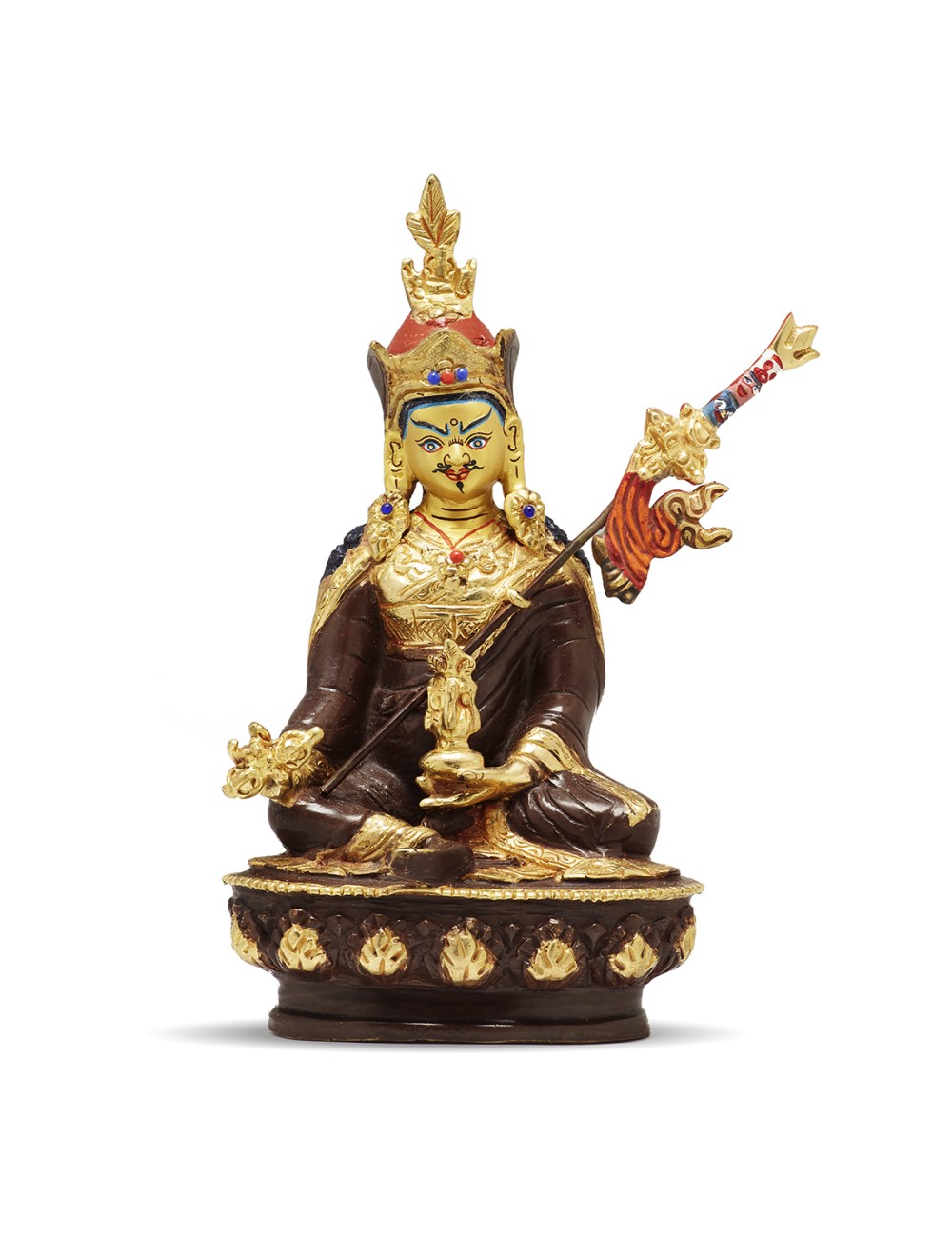 Estatua de metal Guru Rimpoche | Himalayan Paradise