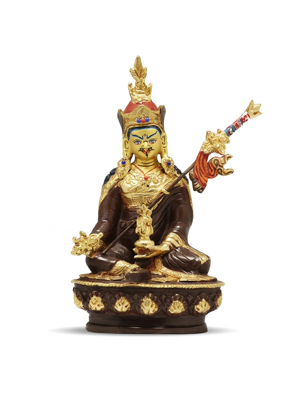 Estàtua de metall Guru Rimpoche 6" |Himalayan Paradise