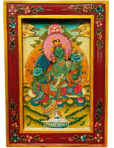 Pintura tibetana de Tara Verda I Himalayan Paradise