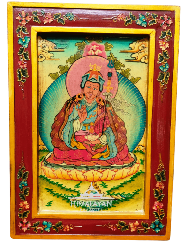 Pintura tibetana de Guru Rimpoche I Himalayan Paradise
