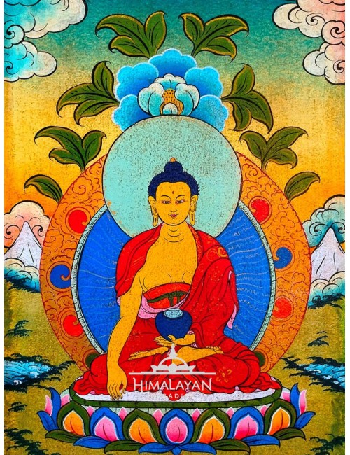 Pintura tibetana de Buda Shakyamuni I Himalayan Paradise