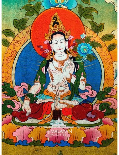 Pintura tibetana de Tara Blanca I Himalayan Paradise
