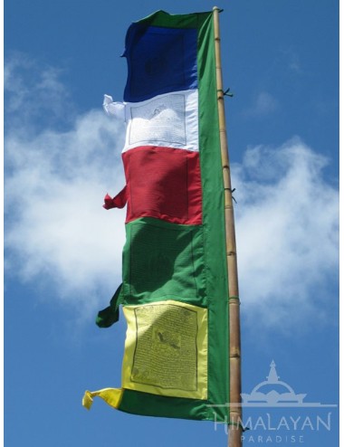 Bandera Oració Tibetana Vertical (Darchor) | Himalayan Paradise