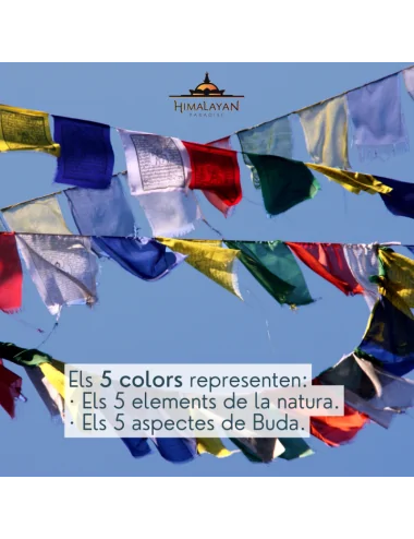 Banderas Tibetanas con Mantra Om Mani Padme Hum | Himalayan Paradise