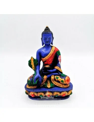 Estatua Pintada Buda de la Medicina Azul | Himalayan Paradise