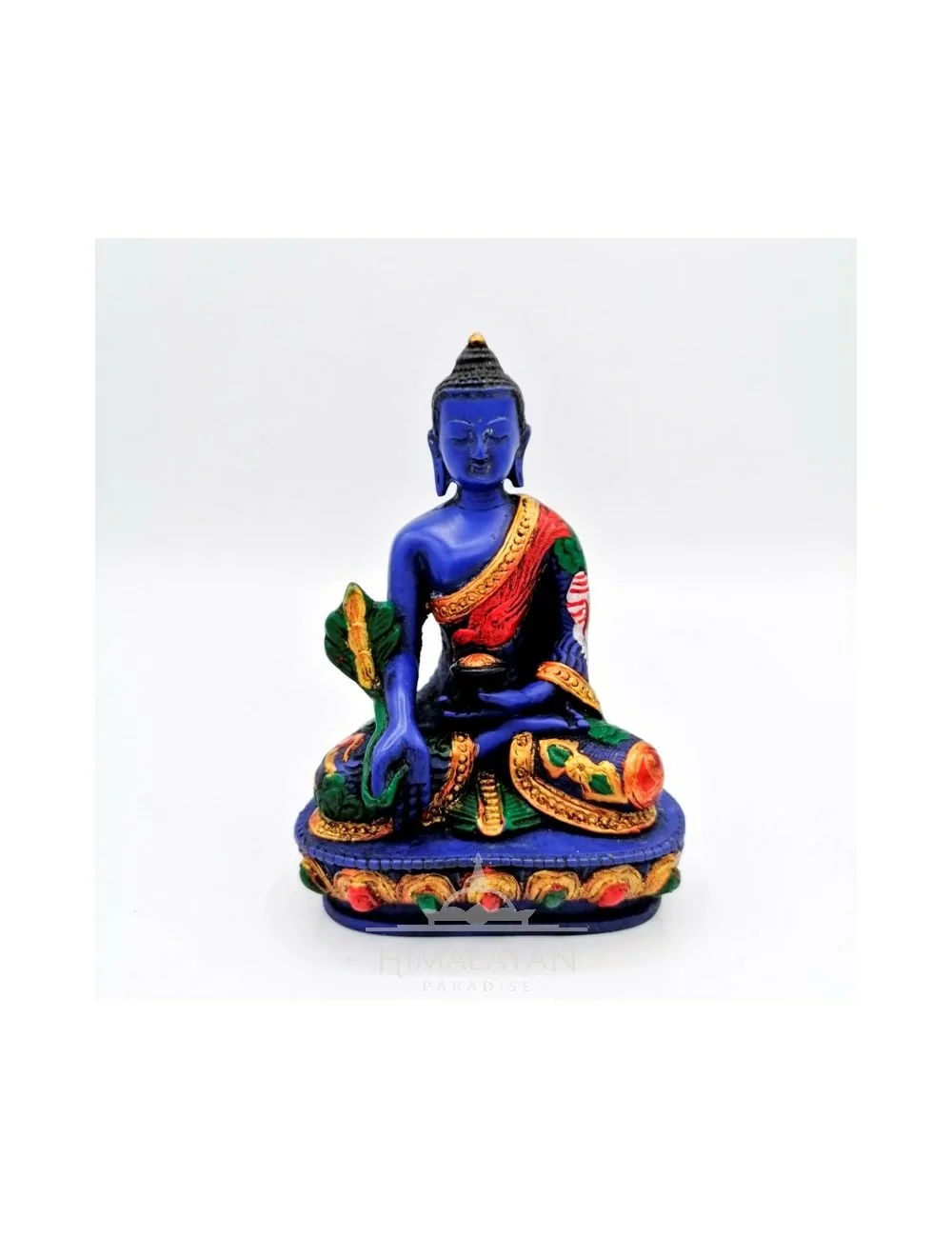 Estatua Pintada Buda de la Medicina Azul | Himalayan Paradise