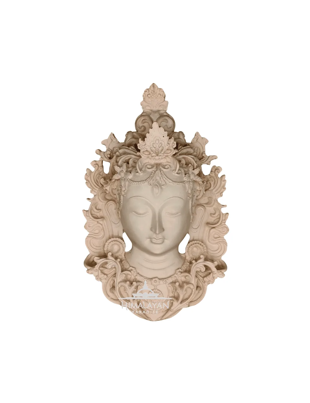 Máscara budista de resina de Tara Blanca I Himalayan Paradise