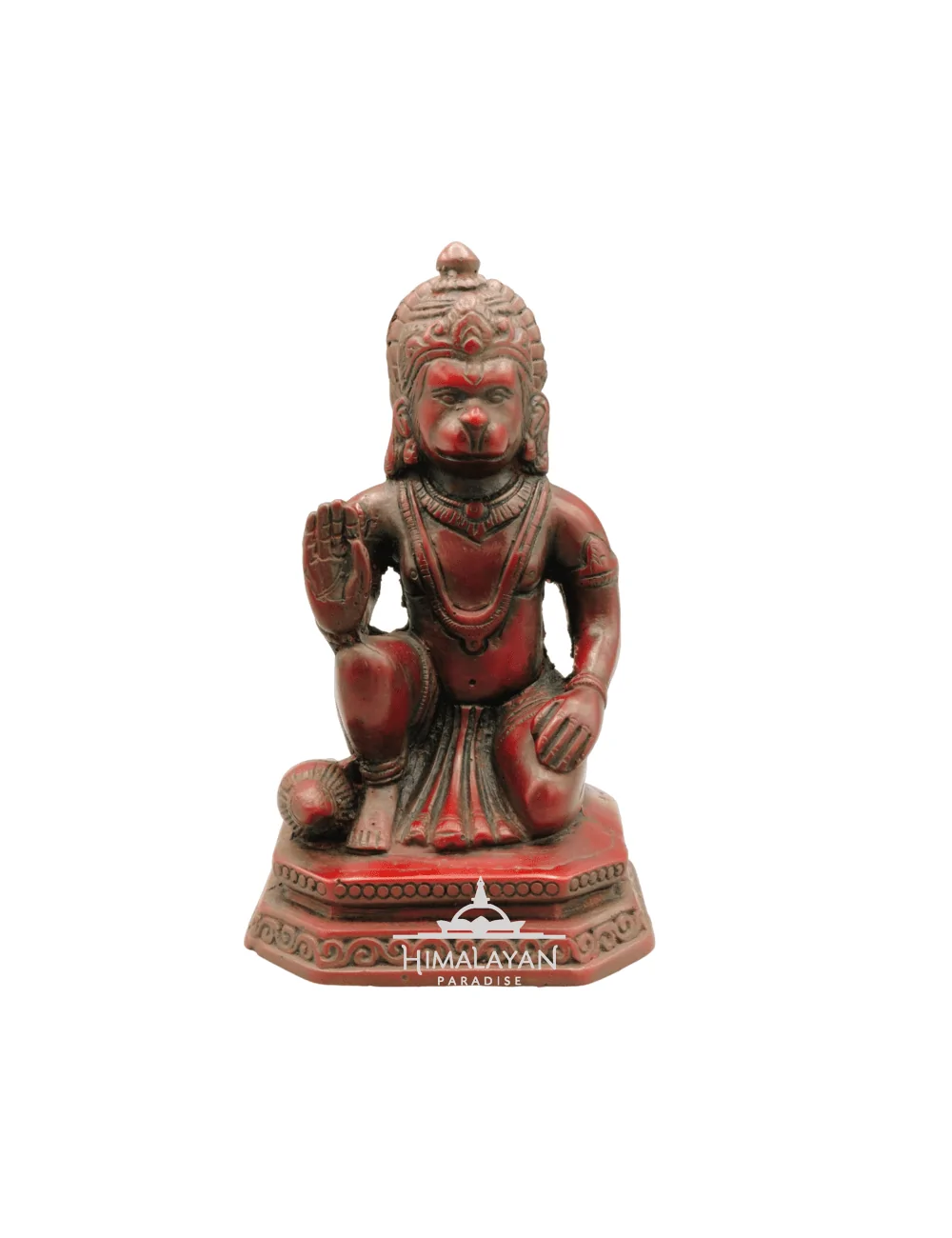 Estatua granate de resina de Hanuman I Himalayan Paradise