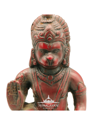 Estatua granate de resina de Hanuman I Himalayan Paradise