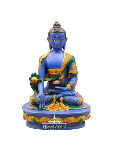Estàtua de resina pintada del Buda de la Medicina I Himalayan Paradise