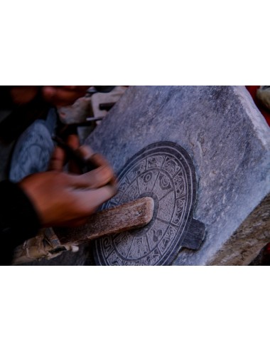 Panel de Piedra grabado con Chenrezig | Himalayan Paradise