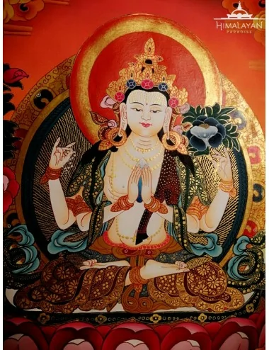 Thangka Tibetano de Chenrezig | Himalayan Paradise
