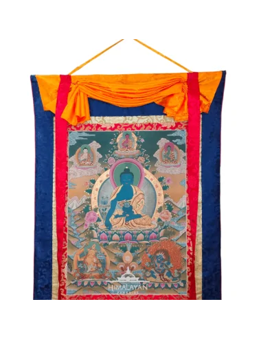 Thangka tibetano del Buda de la Medicina | Himalayan Paradise