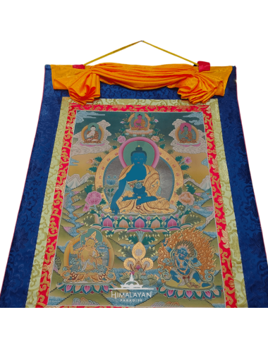 Thangka tibetano del Buda de la Medicina | Himalayan Paradise