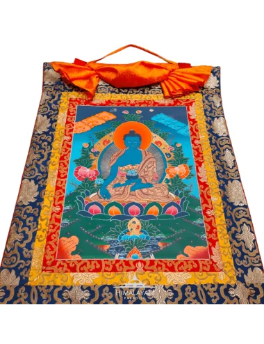 Thangka tibetano del Buda de la Medicina | Himalayan Paradise