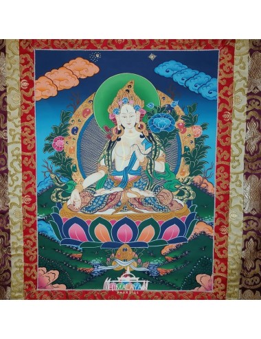 Thangka tibetano de Tara Blanca | Himalayan Paradise