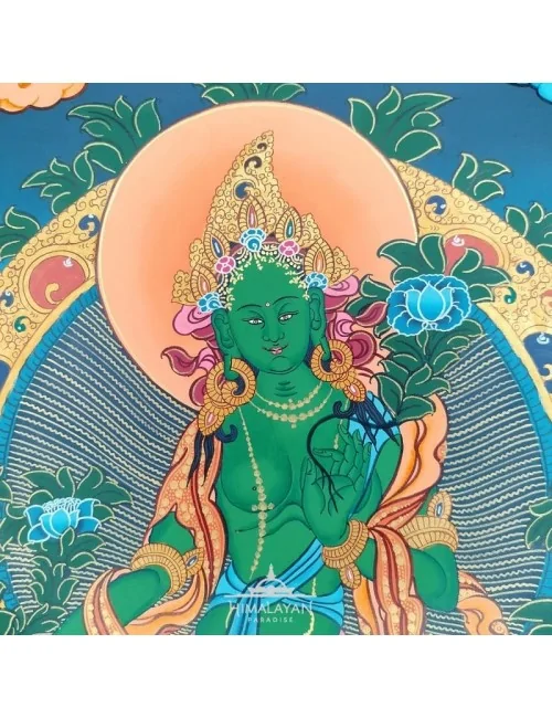 Thangka tibetà de Tara Verda | Himalayan Paradise