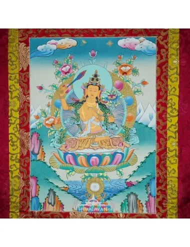 Thangka tibetà de Manjushri I Himalayan Paradise