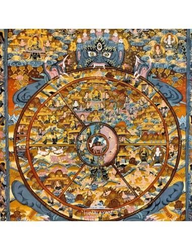Thangka tibetano de la Rueda de la Vida I Himalayan Paradise