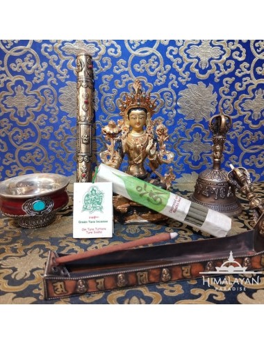 Incienso Natural Tibetano Bodhi Leaf Tara Verde  I Himalayan Paradise