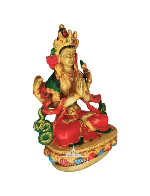 Figura de Chenrezig pintada I Himalayan Paradise