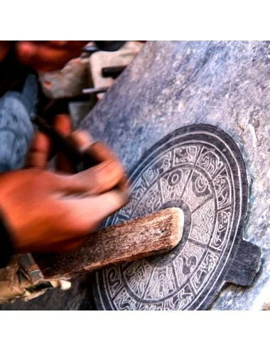 Panell de Pedra gravat amb Namaste i Mantra I Himalayan Paradise