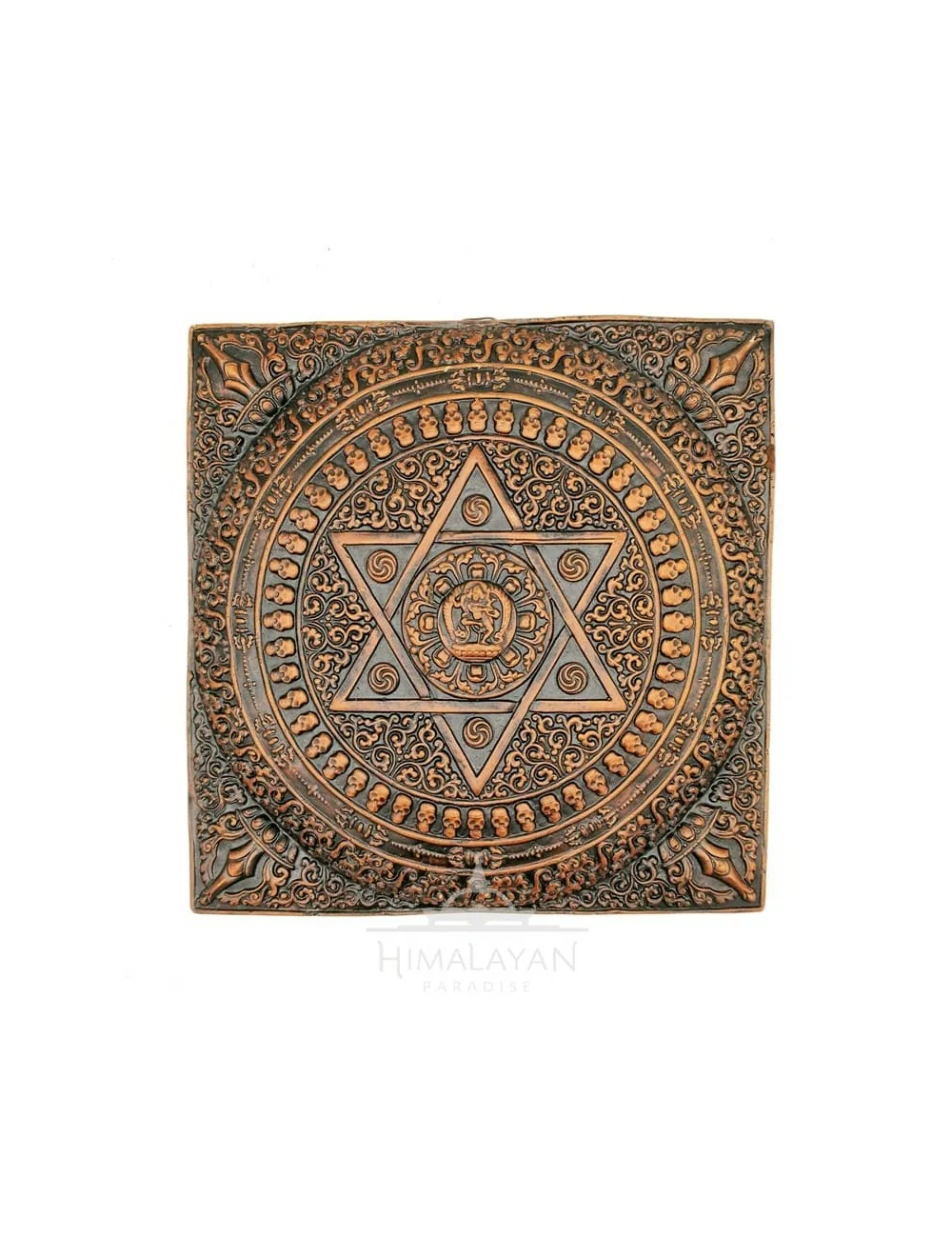 Panell de Ceràmica Mandala de Vajrayogini marró I Himalayan Paradise