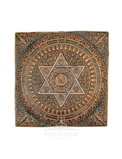 Panell de Ceràmica Mandala de Vajrayogini marró I Himalayan Paradise