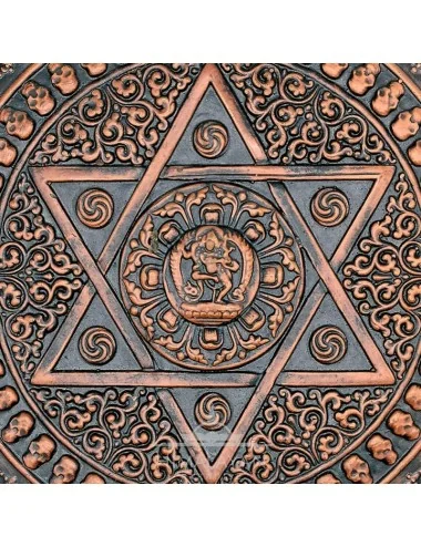 Panell de Ceràmica Mandala de Vajrayogini marró I Himalayan Paradise