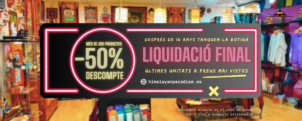 Liquidació botiga budista