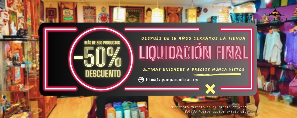 Liquidación tienda budista